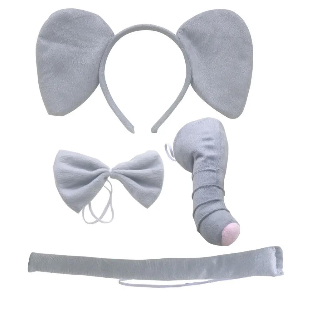 Baby Clothing Elephant - 동물 코끼리 귀 머리띠 코 나비