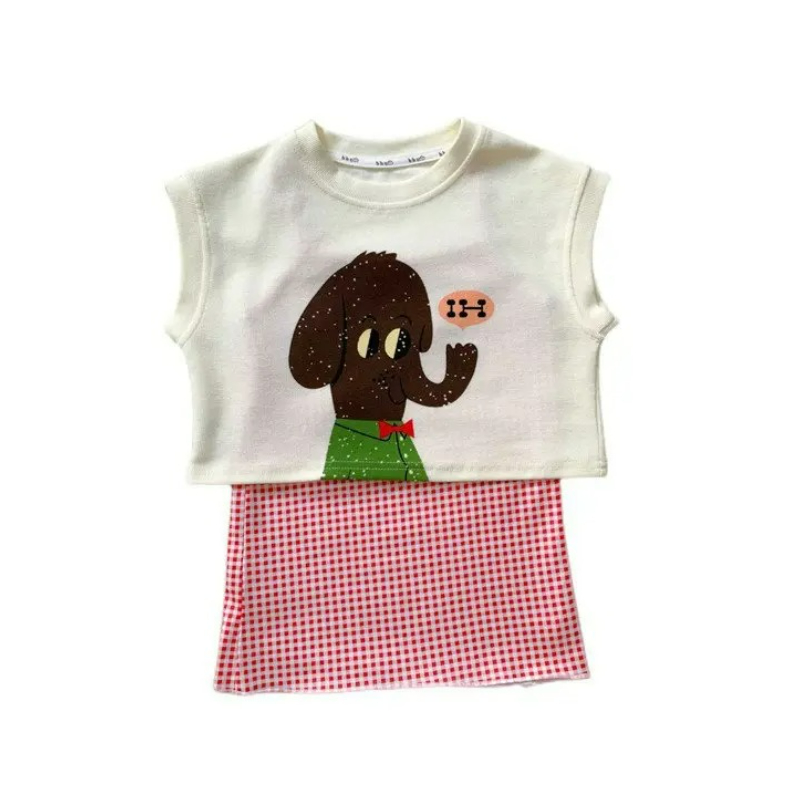 Baby Clothing Elephant - 2025 여름 신상 여아 정장 만화