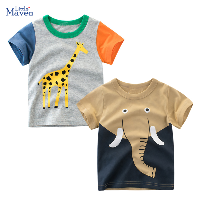 Baby Clothing Elephant - 리틀 메이븐 소년 티셔츠, 어린이 의류,