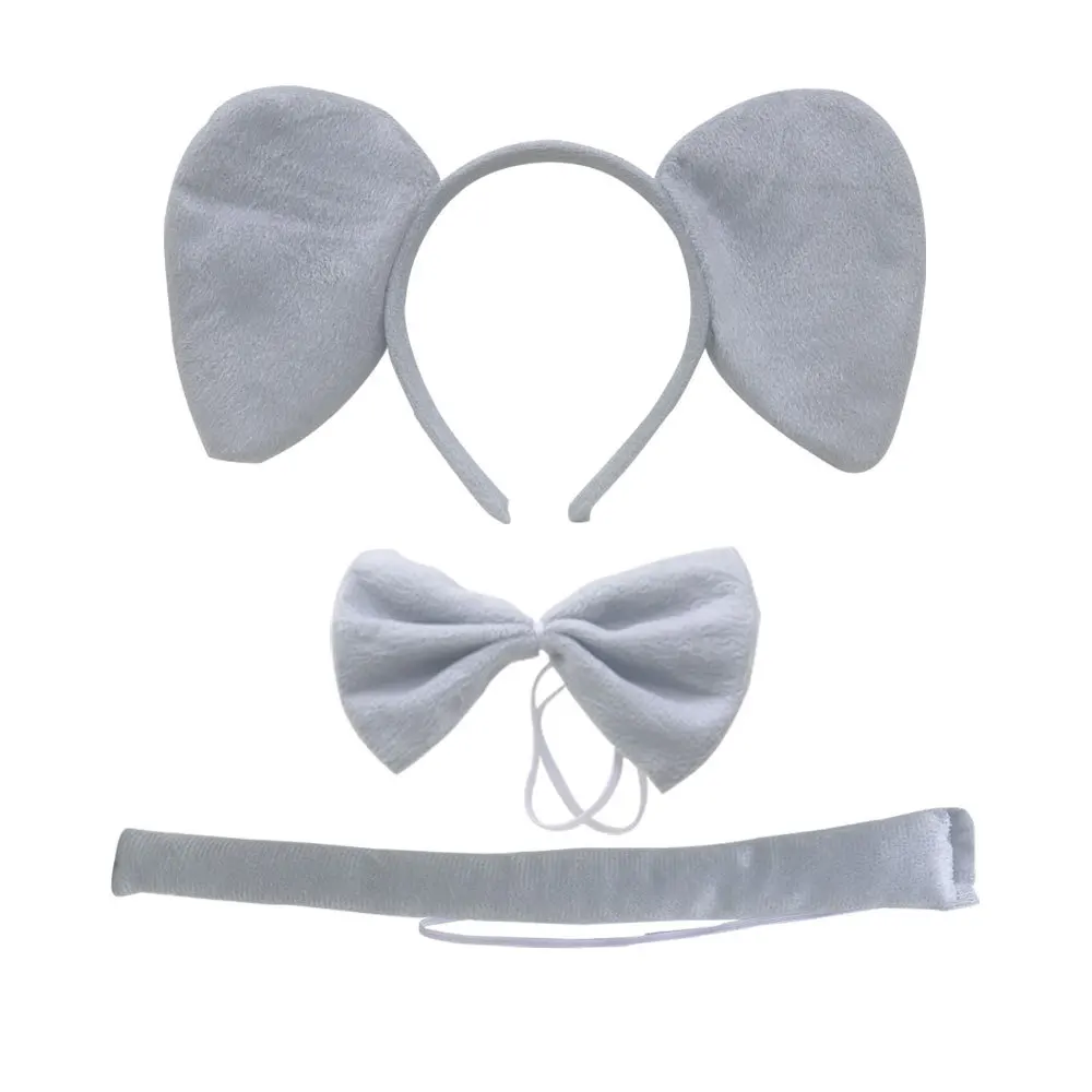 동물 코끼리 귀 머리띠 코 나비 넥타이 꼬리 세트, 성 - Baby Clothing Elephant 리뷰 및 가격