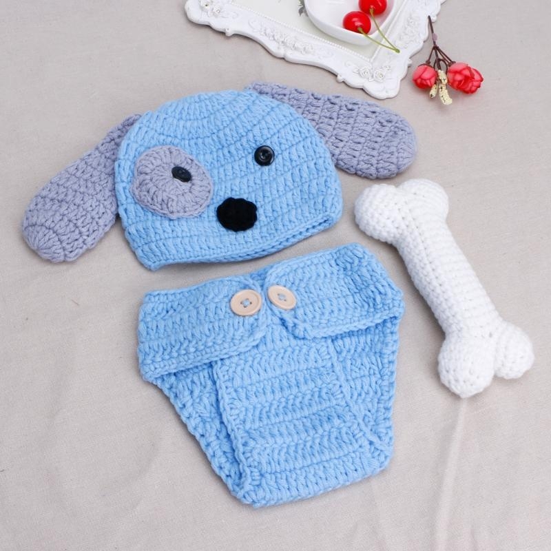 3개/세트 신생아 사진 소품 모자 + 니트 반바지 사진 - Baby Clothing Newborn 리뷰 및 가격
