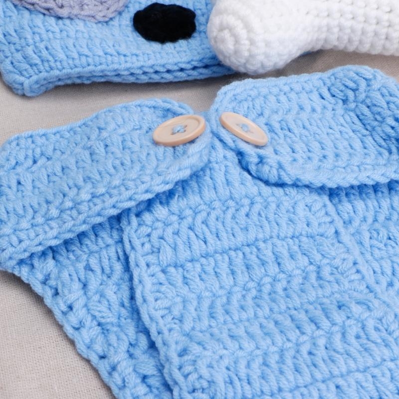 3개/세트 신생아 사진 소품 모자 + 니트 반바지 사진 - Baby Clothing Newborn 리뷰 및 가격