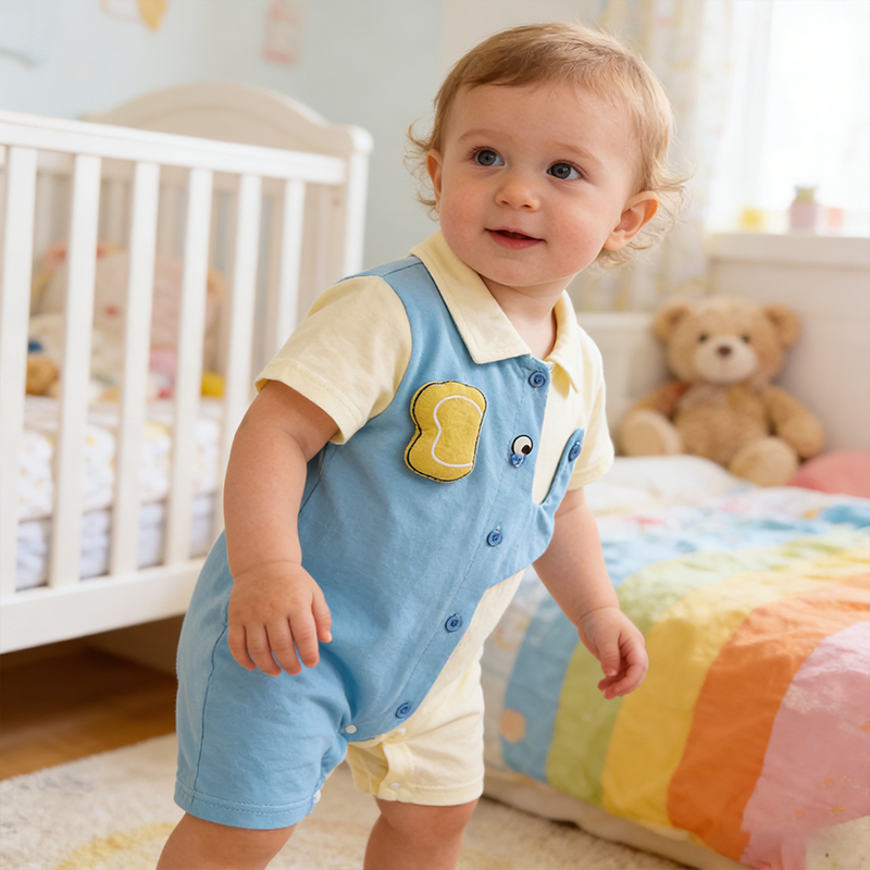 여름 아기 롬퍼 남아 반팔 크롤링 슈트 3-18개월 아 - Baby Clothing Elephant 리뷰 및 가격
