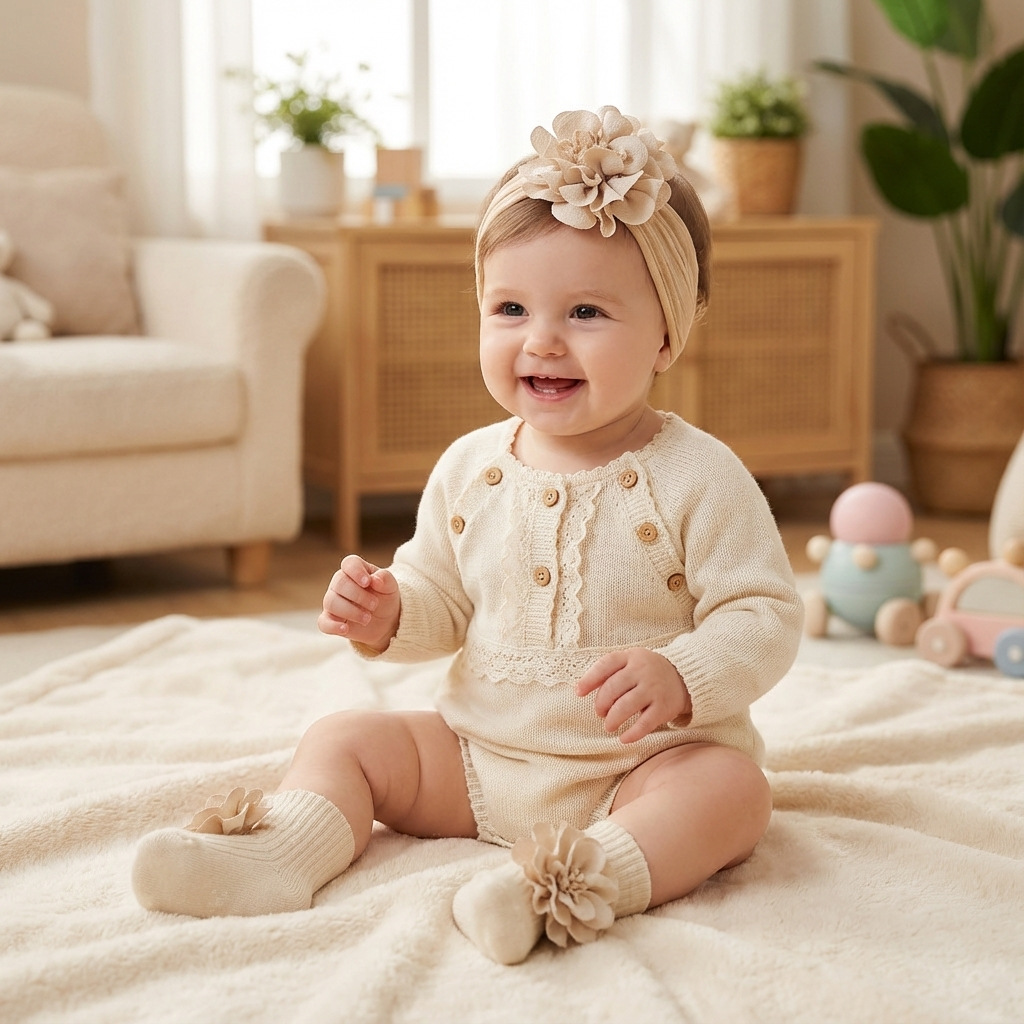 아기 헤어밴드와 양말 2종 세트, 편안한 자카드 아기  - Toddler Sock Set 리뷰 및 가격