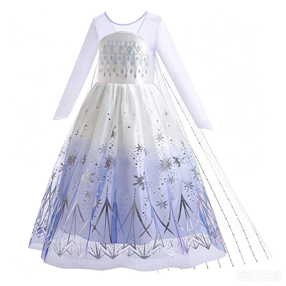 화이트 엘사 드레스 소녀 생일 파티 코스프레 공주 의상 - Baby Clothing Europe 리뷰 및 가격