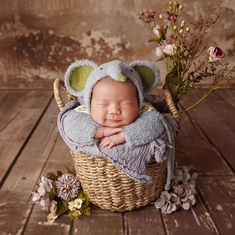 신생아 사진 소품 귀여운 코끼리 배경 의류 세트 그리스 - Baby Clothing Elephant 리뷰 및 가격