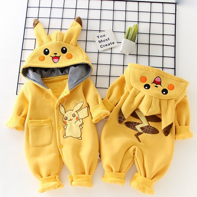 만화 포켓 몬스터 아기 잠옷 신생아 귀여운 겨울 긴팔  - Baby Clothing 1 Year Old 리뷰 및 가격