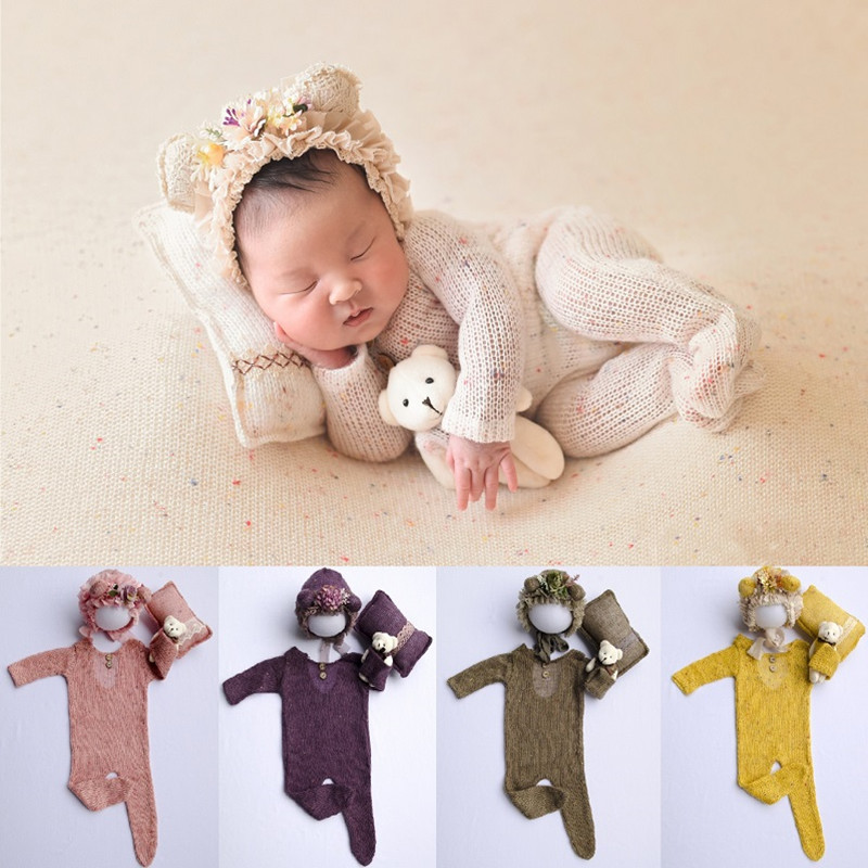 신생아 사진 소품 신생아 소년 소녀 Romper 모자  - Baby Clothing 1 Year Old 리뷰 및 가격