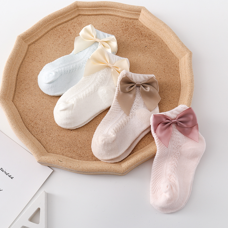 3 짝/몫 여름 아기 메쉬 양말 Bowknot 부드러운 - Toddler Sock Set 리뷰 및 가격