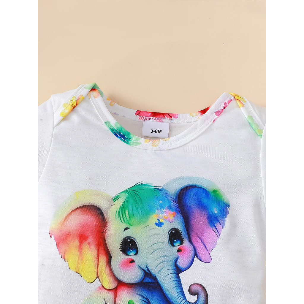 3PCS 신생아 아기 소녀 의류 세트 반팔 코끼리 바디 - Baby Clothing Elephant 리뷰 및 가격