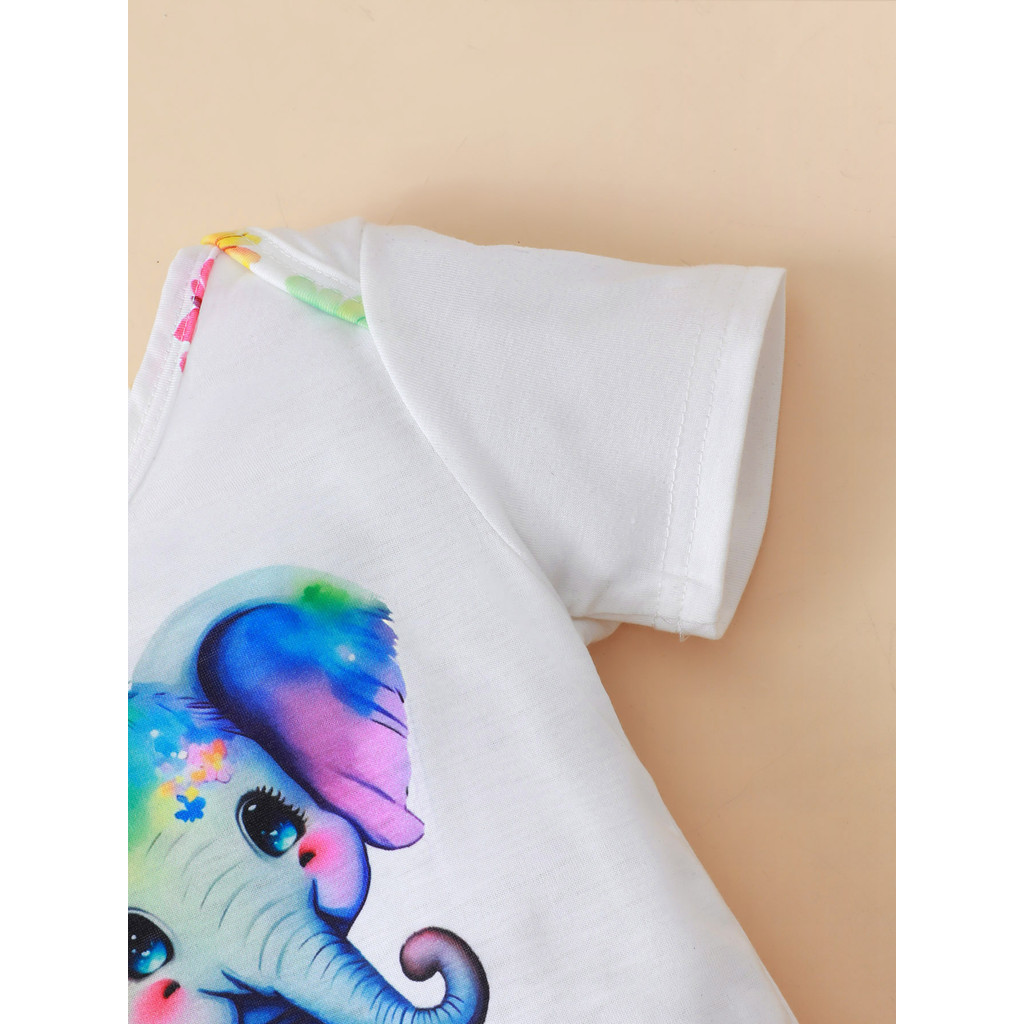 3PCS 신생아 아기 소녀 의류 세트 반팔 코끼리 바디 - Baby Clothing Elephant 리뷰 및 가격