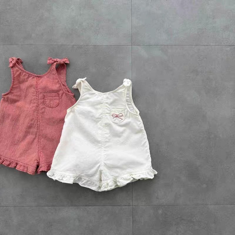HY2831 여아 여름 롬퍼 (턱받이와 반바지 포함)  - Baby Clothing 1 Year Old 리뷰 및 가격