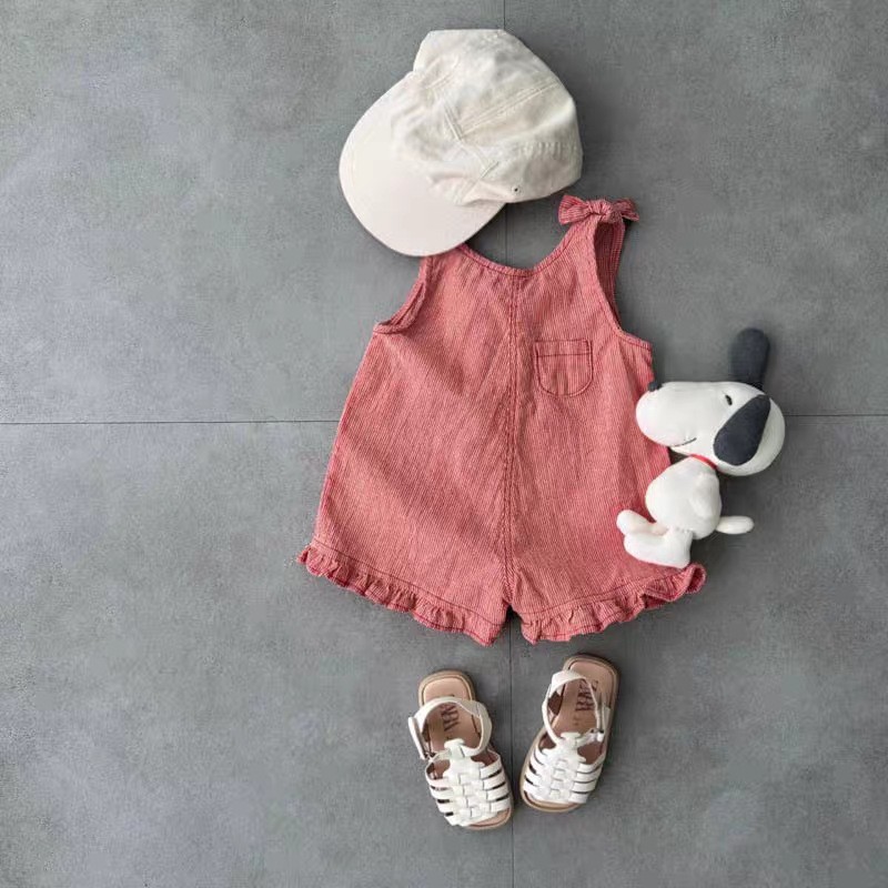 HY2831 여아 여름 롬퍼 (턱받이와 반바지 포함)  - Baby Clothing 1 Year Old 리뷰 및 가격